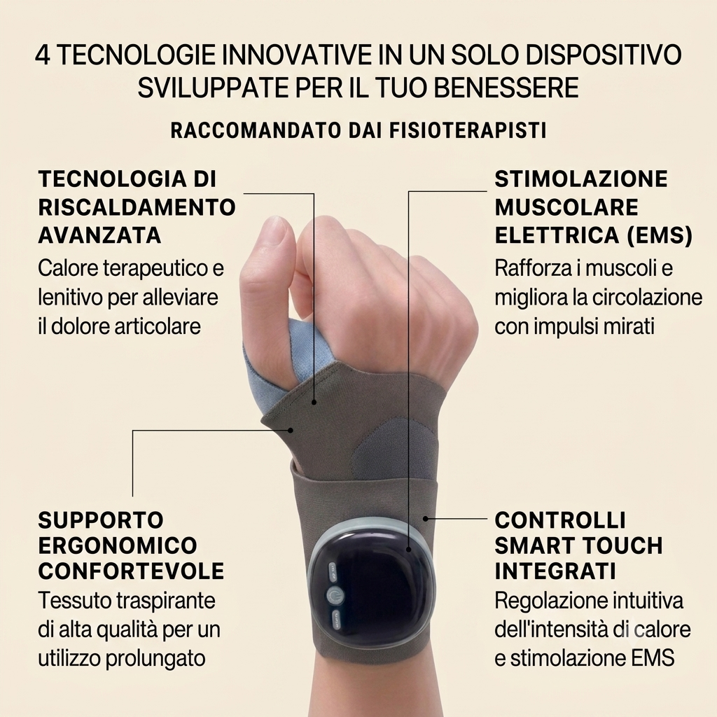 COMFORTCUFF™ – Il Tutore Riscaldato con Stimolazione Muscolare Avanzata.